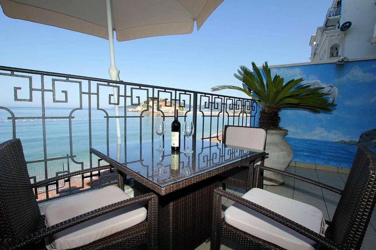 Studio Apartman Sveti Stefan Lägenhet Exteriör bild