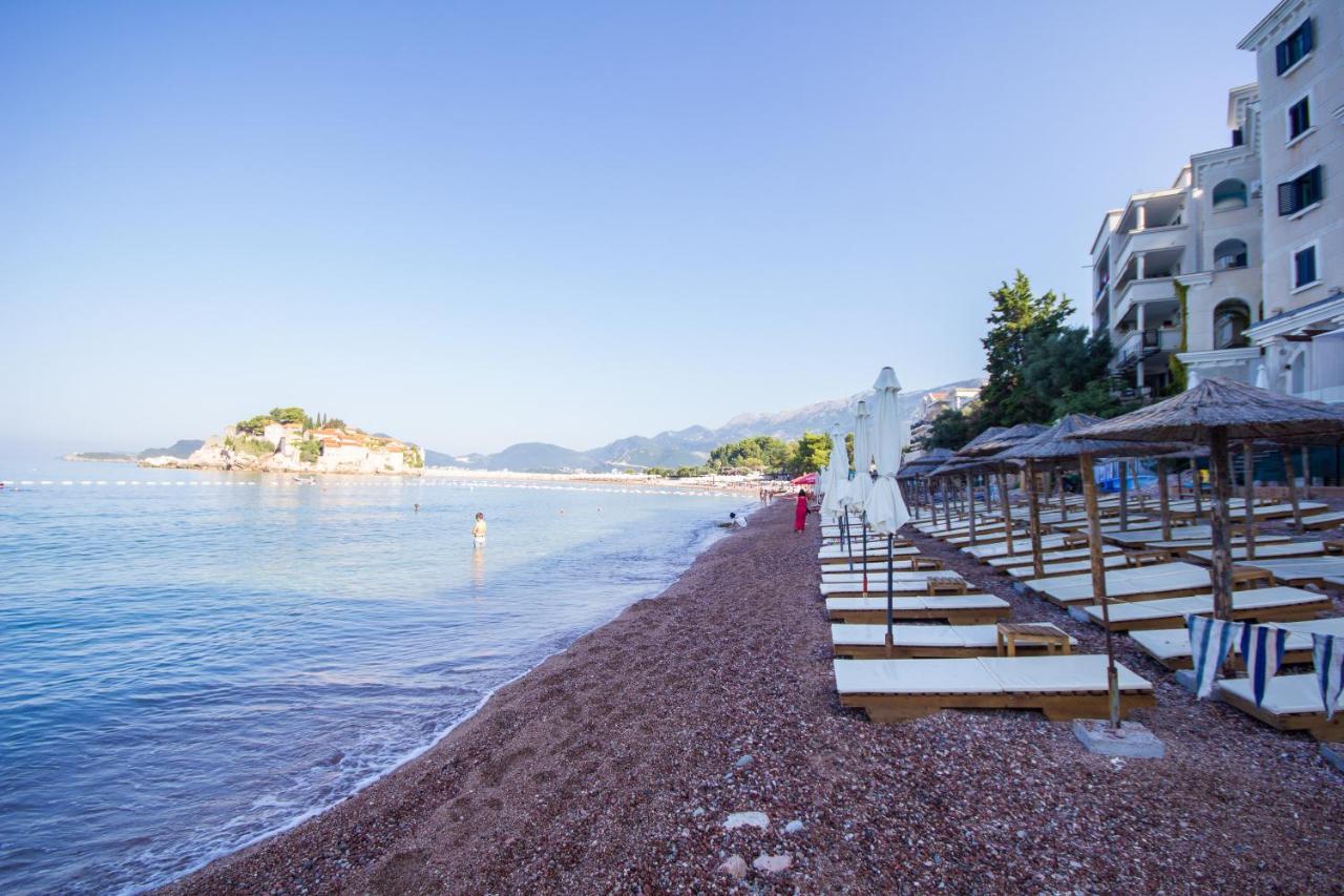 Studio Apartman Sveti Stefan Lägenhet Exteriör bild